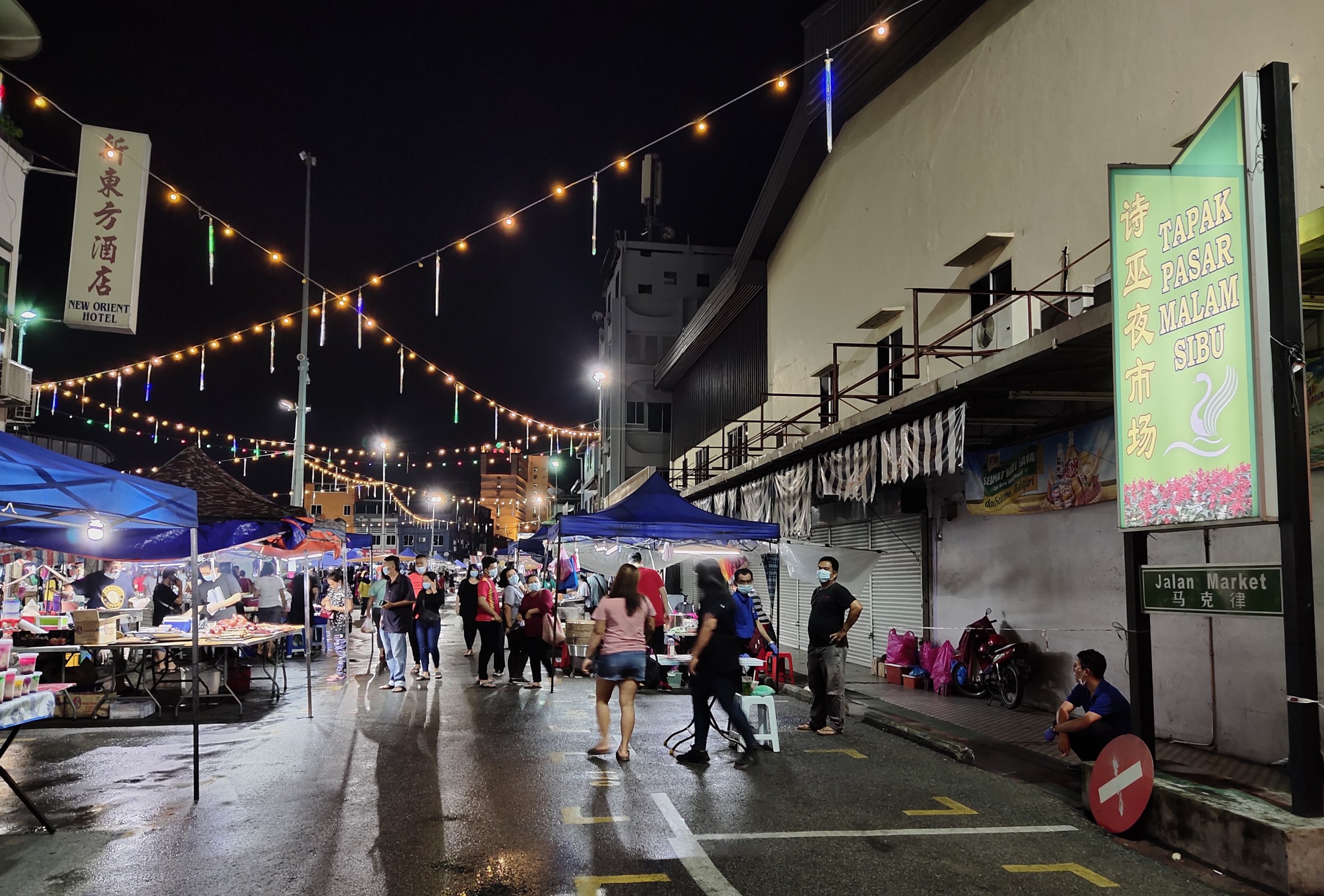 File photo of the iconic night market at Butterfly Garden. – Photo by Peter Boon