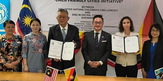 SIBU: The city is the latest in Sarawak to sign up for Unicef's Child Friendly Cities initiative, following Miri, Kuching South, Kuching North and Padawan.