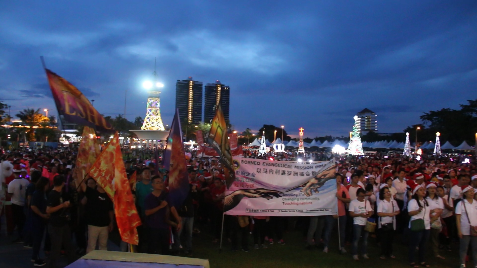File photo shows the ACS Sibu Christmas Parade in 2019.