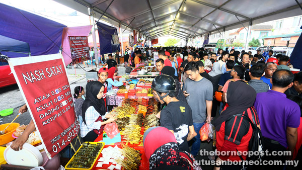 File photo of a Ramadan bazaar in Kuching.