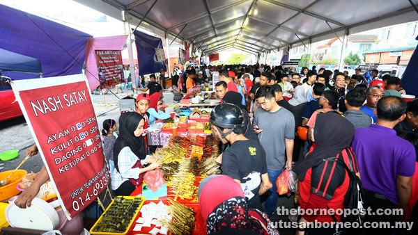 File photo of a Ramadan bazaar in Kuching.