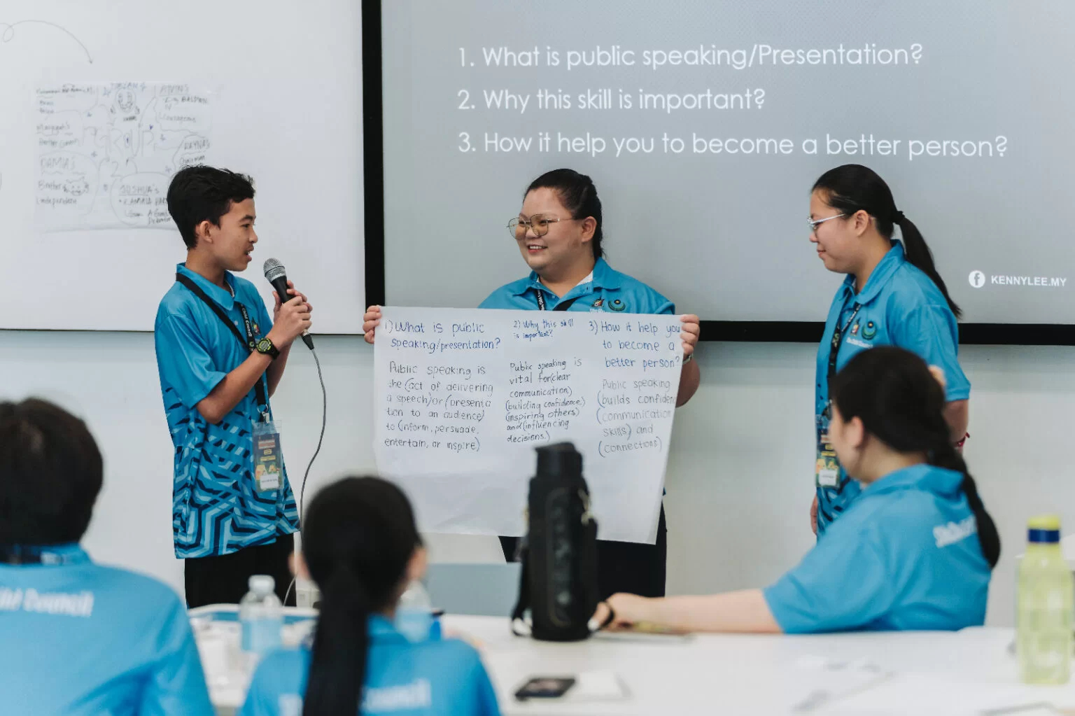 Group presentation during the programme.