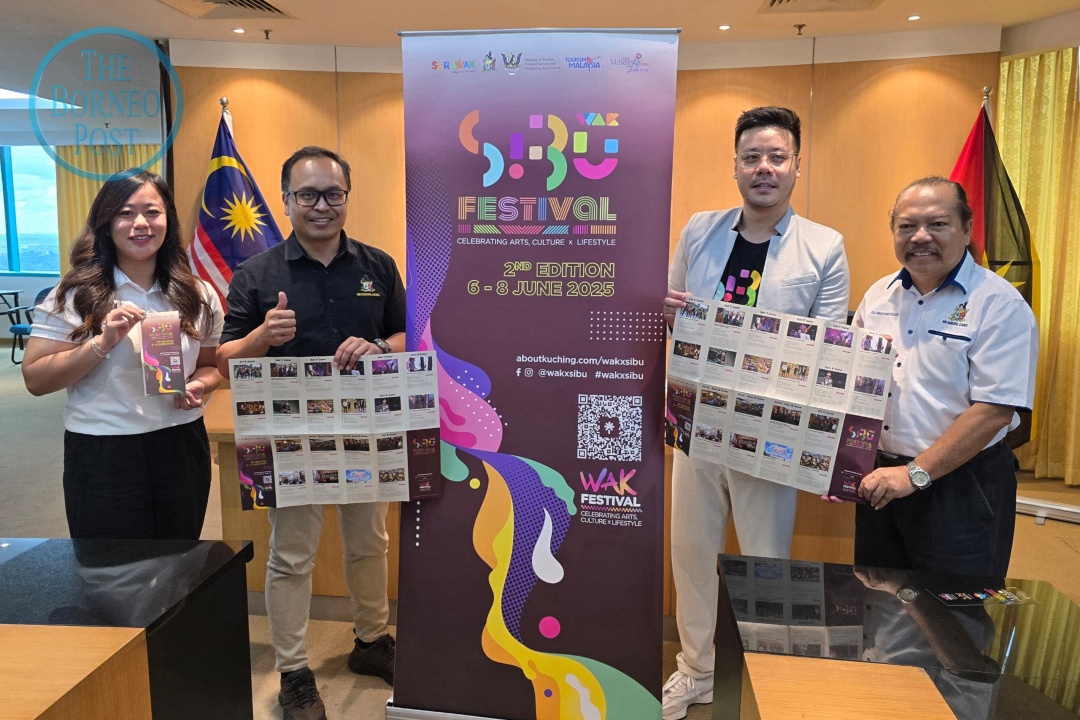 (From left) Law, Izkandar, Chin and Christopher pose for a photo call. – Photo by Peter Boon