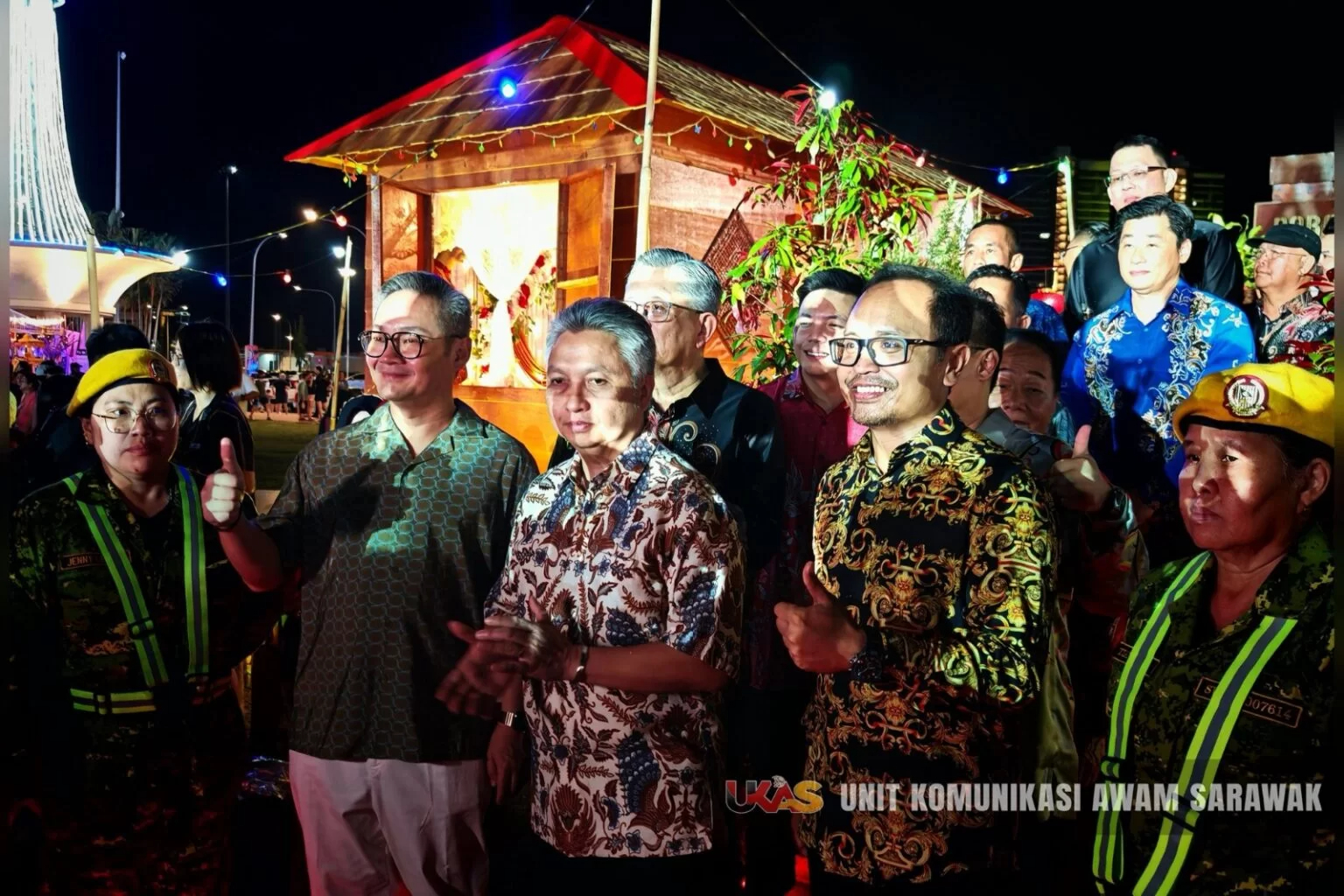 Snowdan (third left) and others during the event. Photo: UKAS