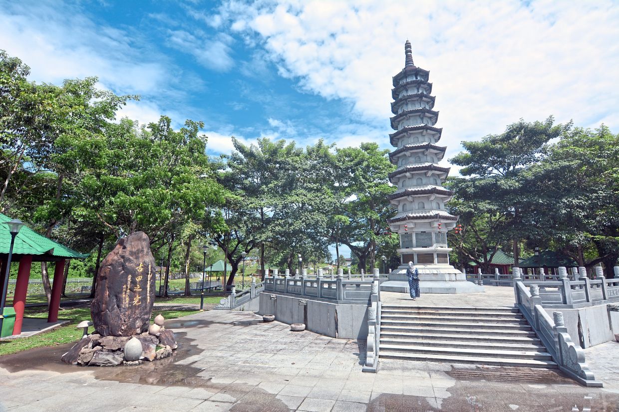 The picturesque Ku Tien Memorial Park in Sibu.